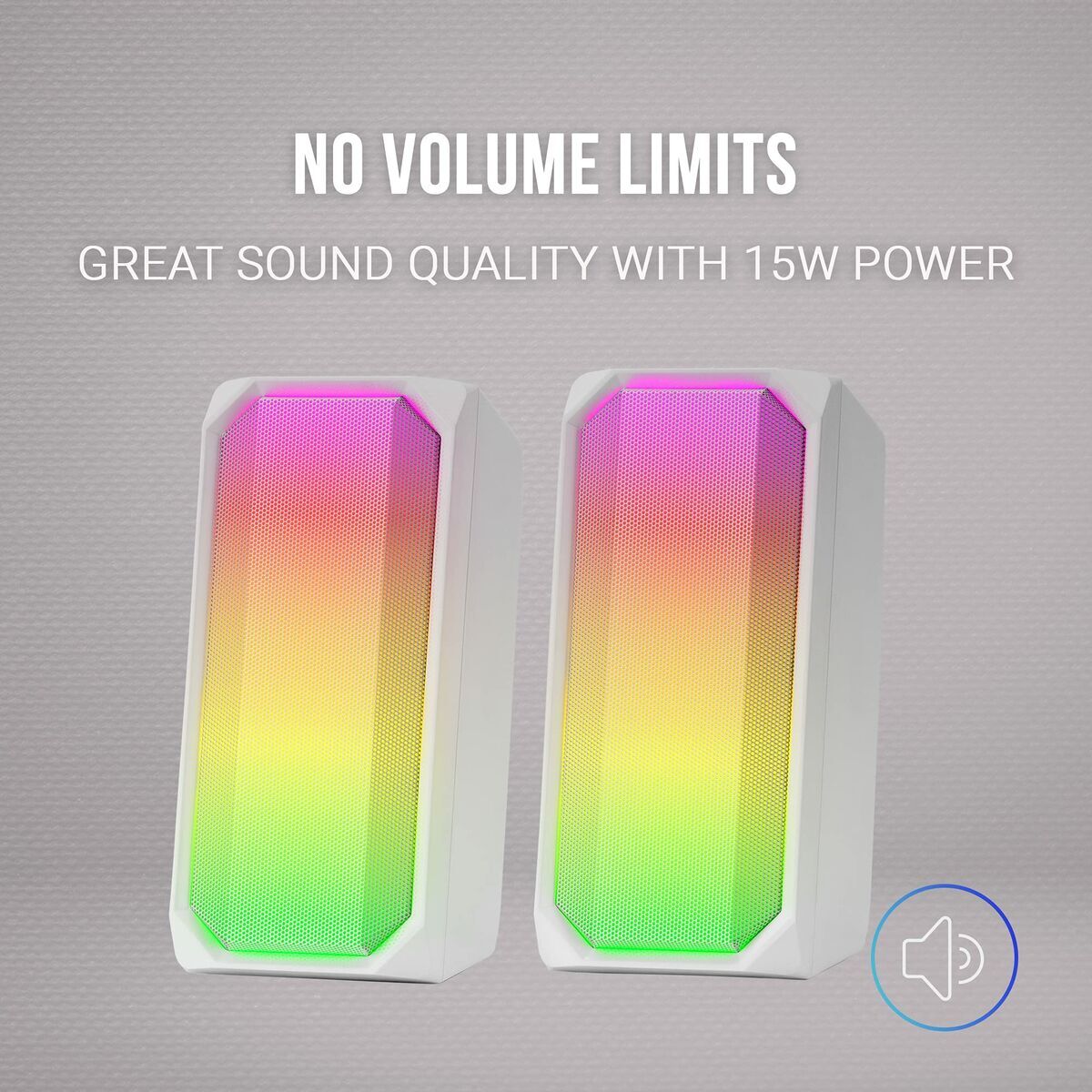 Mars Gaming Portable Bluetooth Speakers Mars Gaming Msrgbw White 15 W 4 W