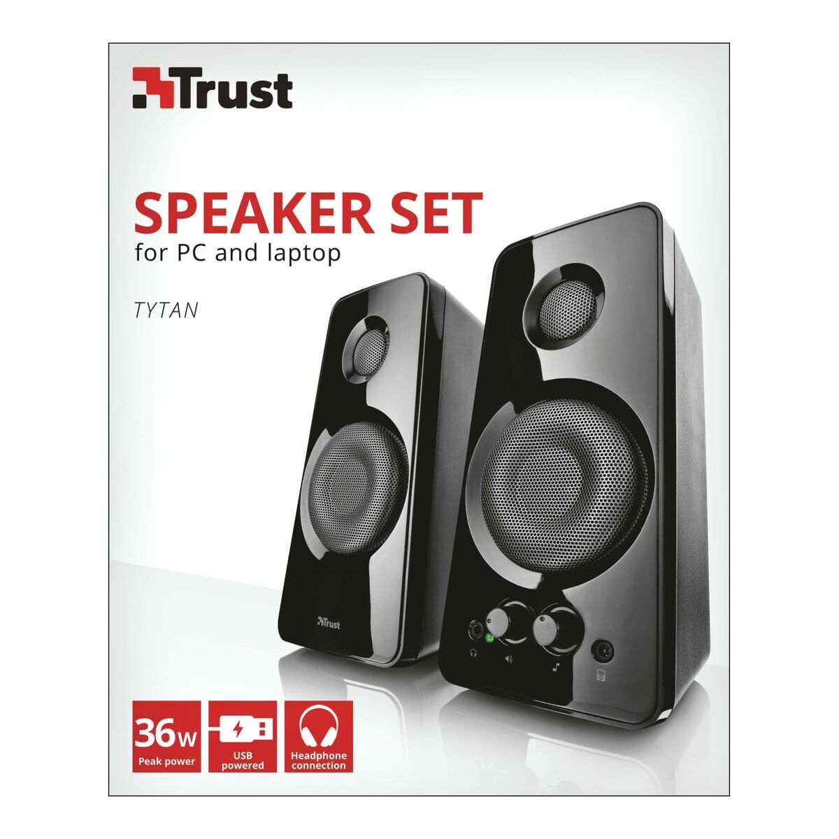 Trust Pc Speakers Trust Tytan Black 18 W 4 W 36 W
