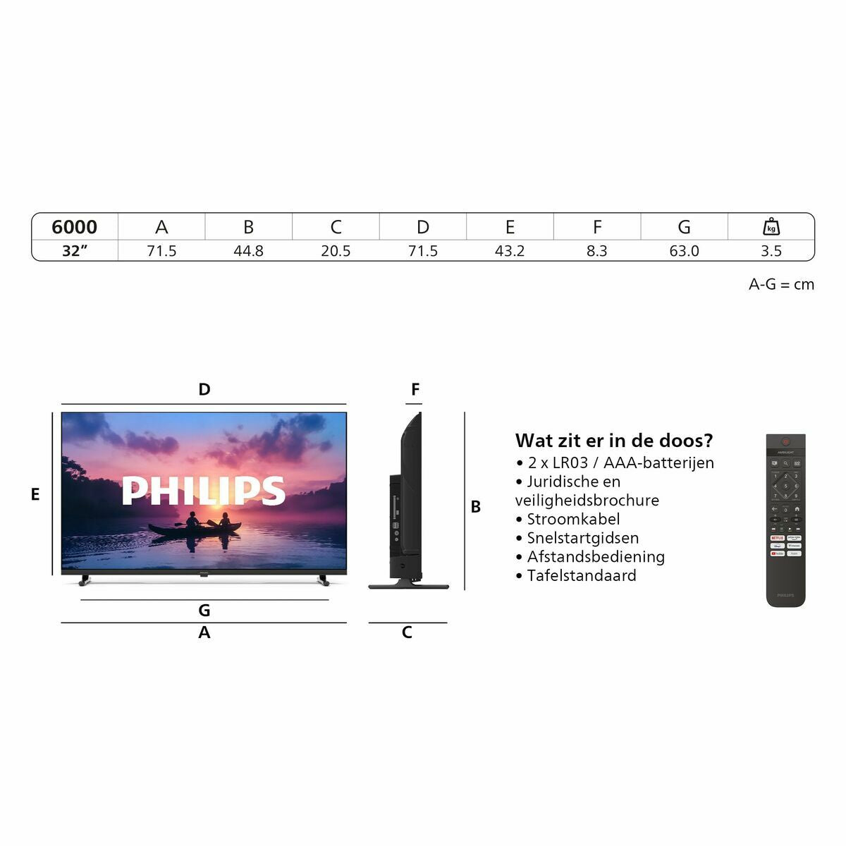 Philips Smart Tv Philips 32Phs6000/12 32" Hd Led Hdr