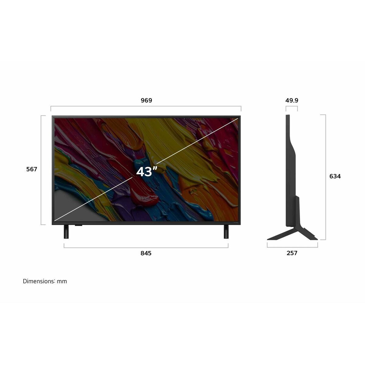 Lg Smart Tv Lg 43Qned82A6B.aeu 43" 4K Ultra Hd Led Hdr Edge-Led Lcd Qned