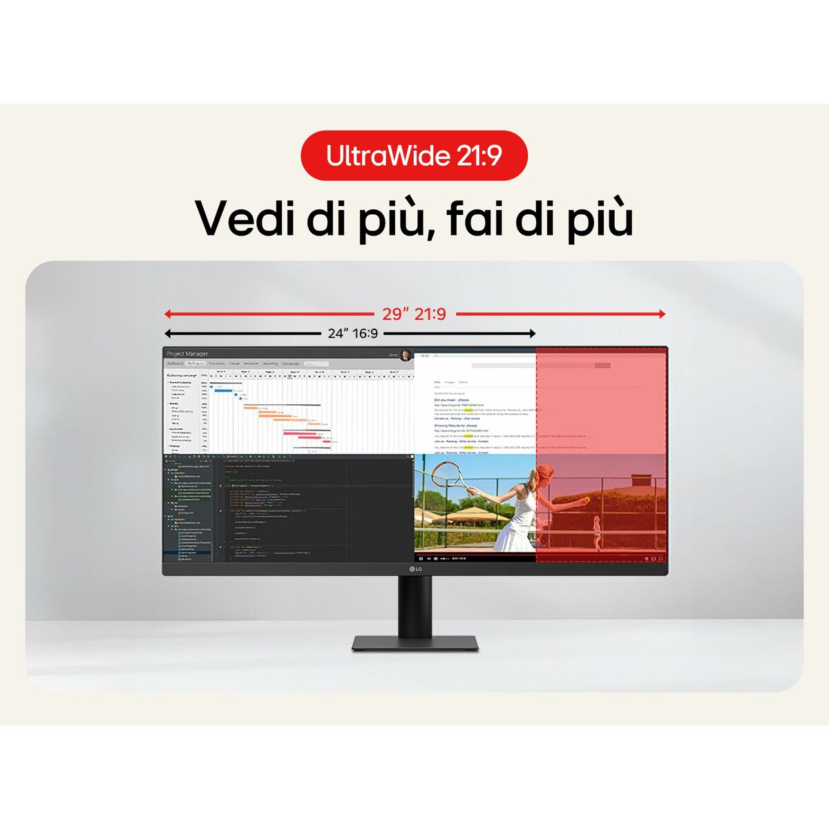 Lg Monitor Lg 29U511A-B 29" Full Hd