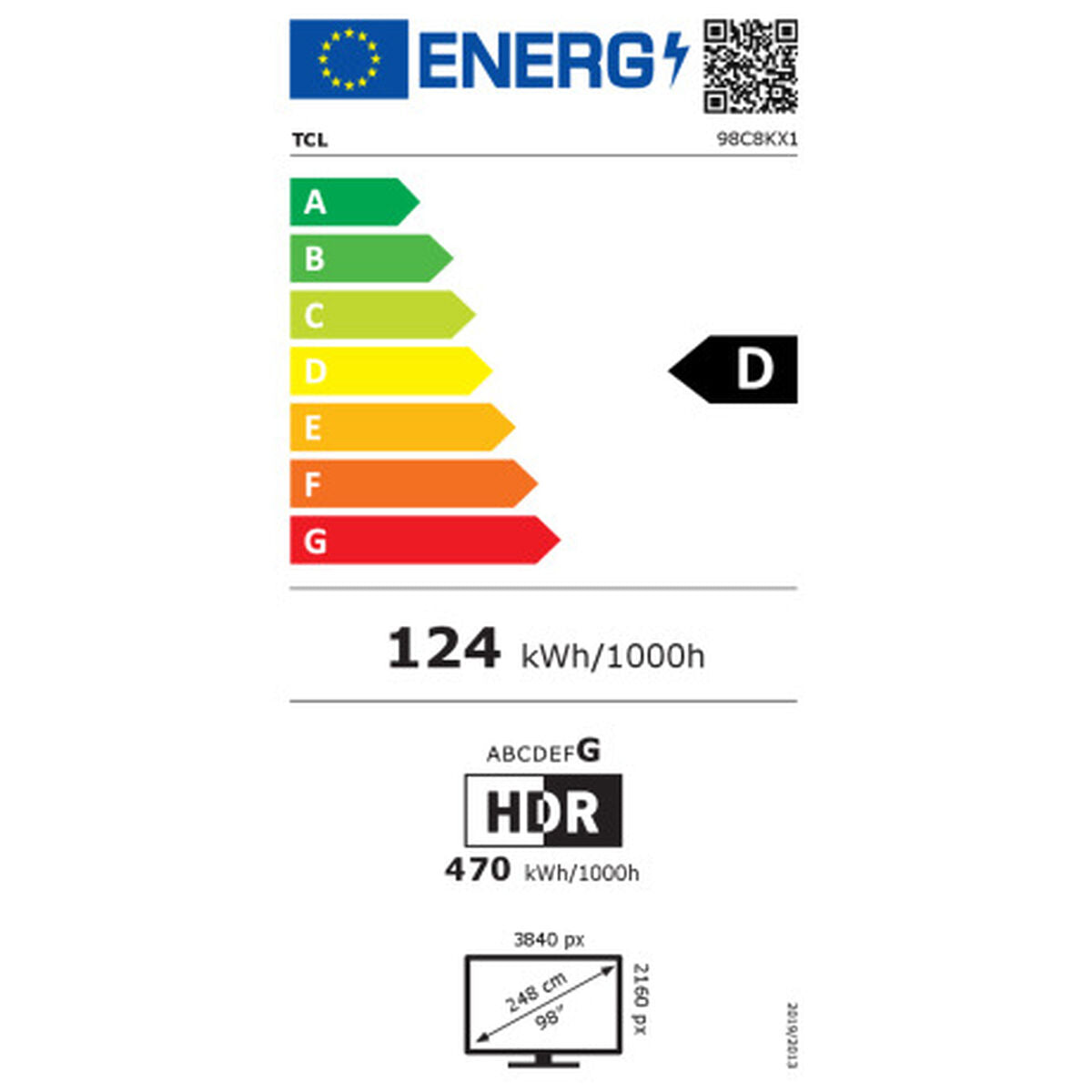 Tcl Smart Tv Tcl 98C8K Uhd 98" Google Assistant